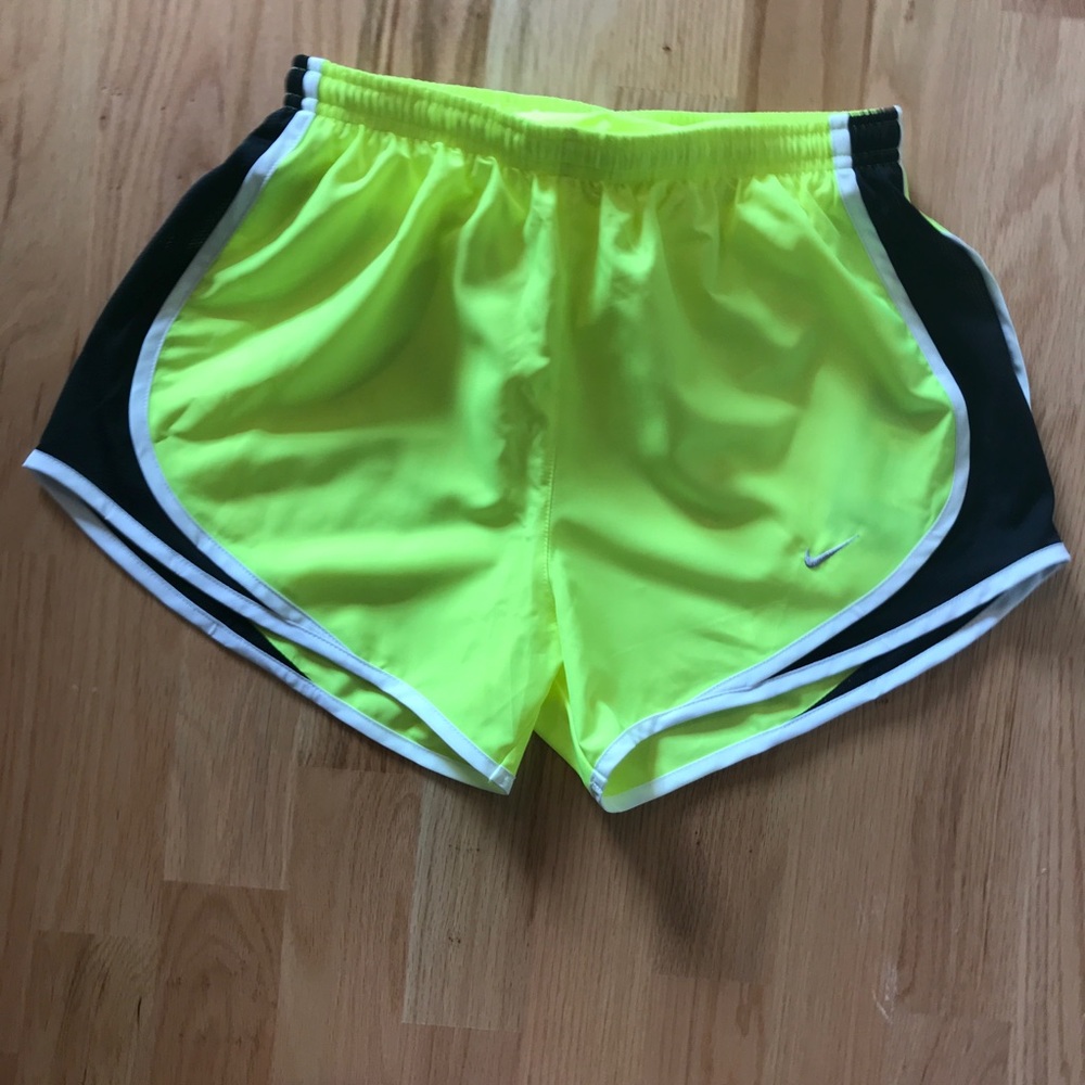 BNWT Nike Tiempo Running Shorts - Lime